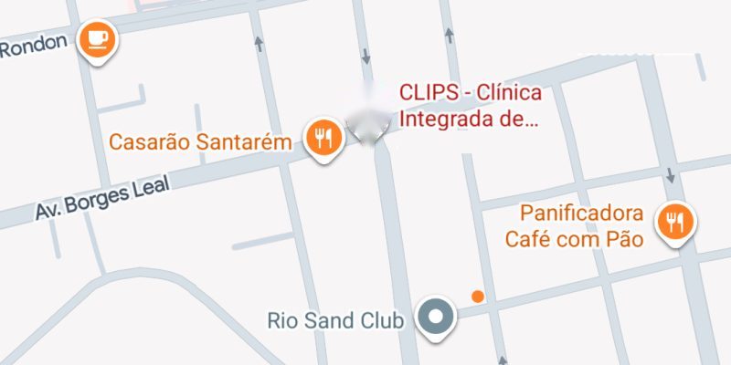 Mapa com a localizacao da CLIPS em Santarem